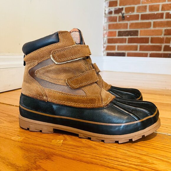 Totes Men's Snowbank Water Poof Winter Boots, Brown, Size 12 D - Picture 13 of 16